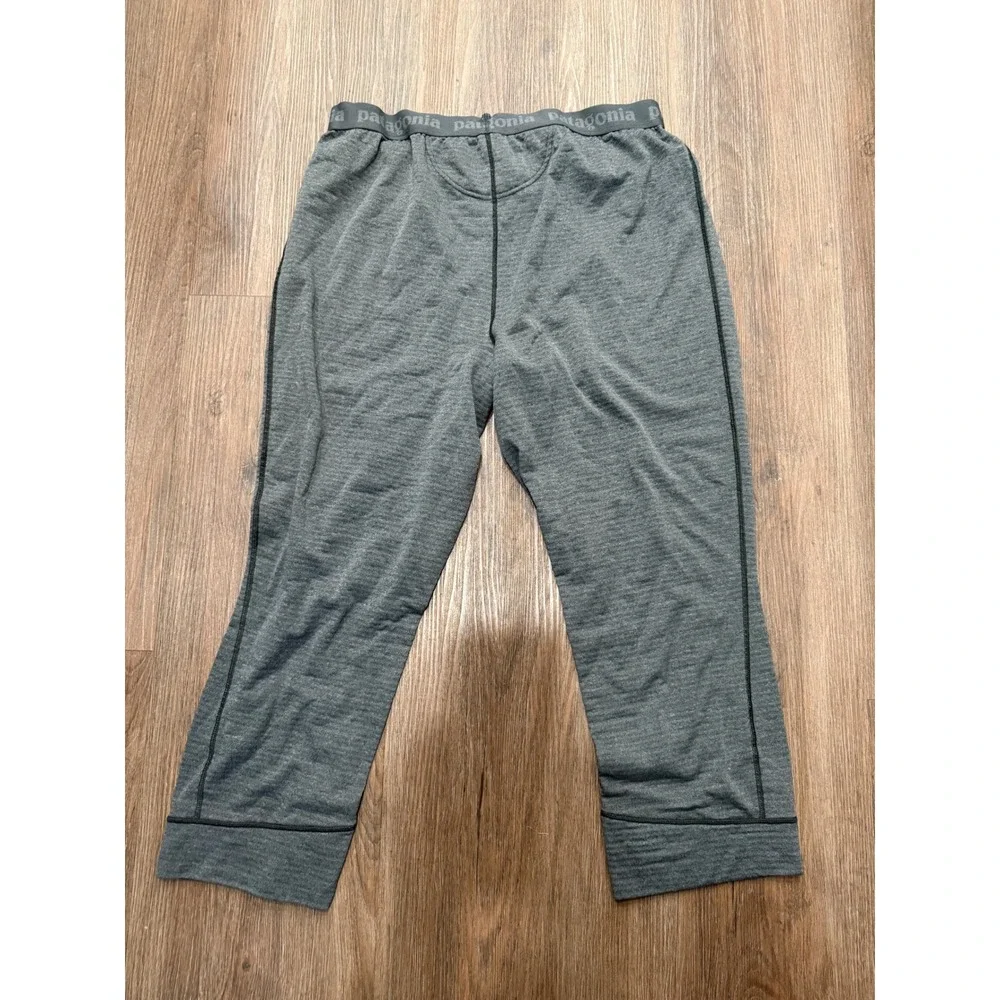 Patagonia Mens Capilene Thermal Weight Baselayer Pants Gray Polartec xl